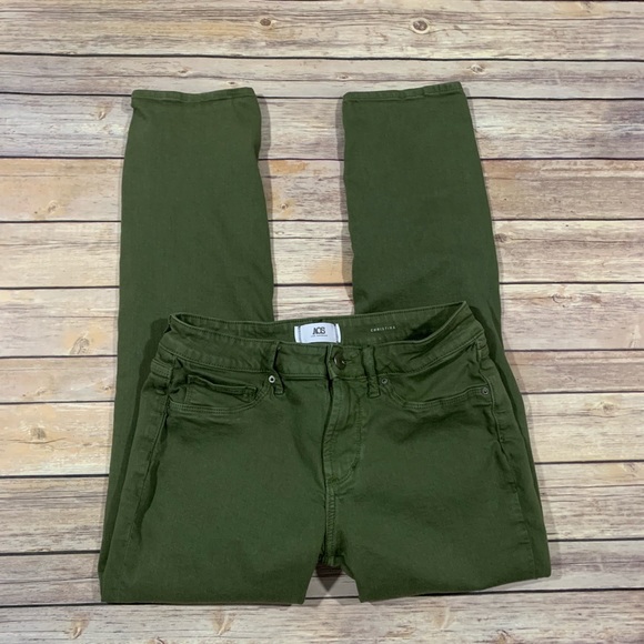 aos los angeles Denim - AOS Los Angeles olive green jeggings size 4